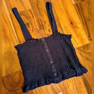NWOT Kendall & Kylie Navy Crop Top